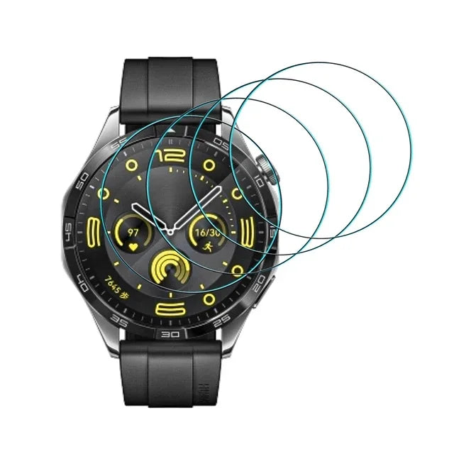 2.5D Screen Protector for Huawei Watch GT4 41mm / 46mm Tempered Glass Protection for Huawei Watch GT 4 Anti-Scratch Glass Film Qme 4 Pcs For GT4 41mm