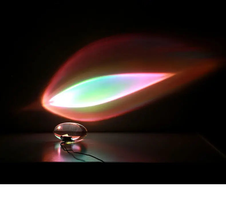 Sunset Projection LED Night Light Sky Eye Acrylic USB Bedside Lamp Qme RGB L