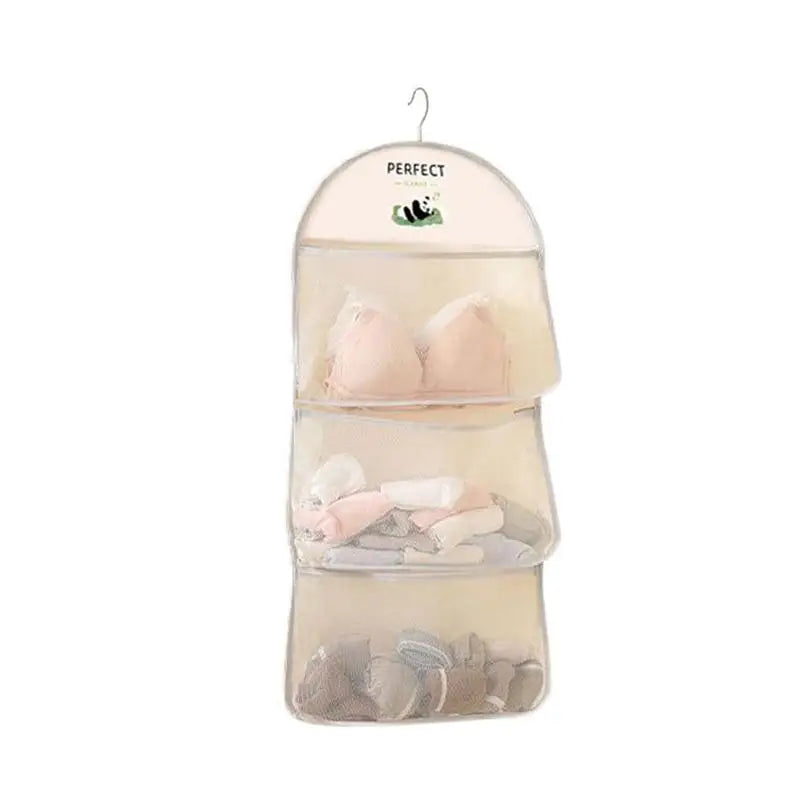 Single Double Three-layer Hanging Mesh Bag Closet Dormitory Net Qme A1