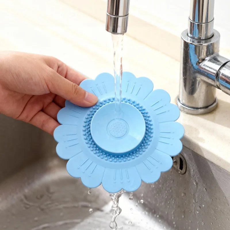 Silicone Drain Protector Pad Stops Hair Clogs Bad Smells Flexible Qme