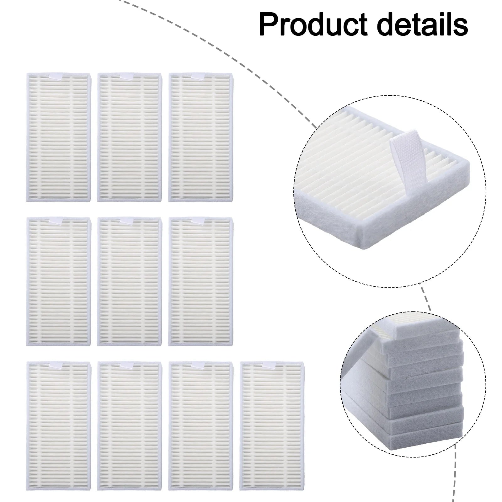 4/10Pcs Hepa Filter For BObsweep For Dustin / For Orb-I Vacuum Cleaner Accessories Replacement Filter Qme