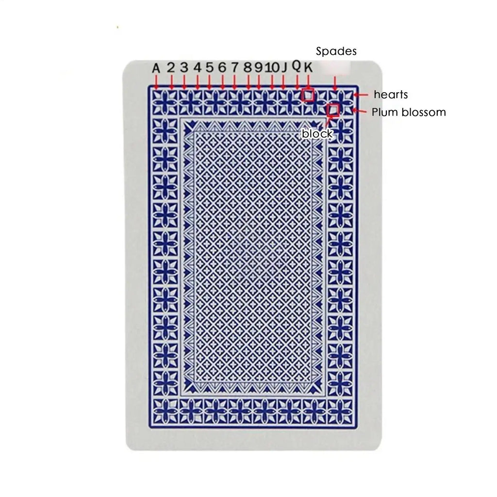 Deck Cards for Trick Beginners Deck Trick Poker Props Collectible Entertainment Poker Stage Performance Props with Instruction Qme