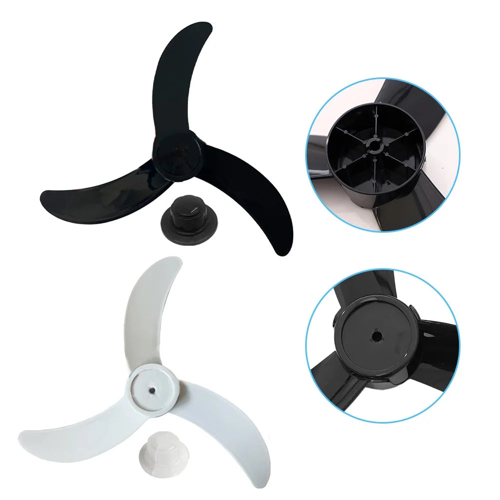 Plastic 18 Inch Fan Replacement Assembly For Standard Electric Fans With 3-Blade Pattern And 8mm Shaft Opening Qme