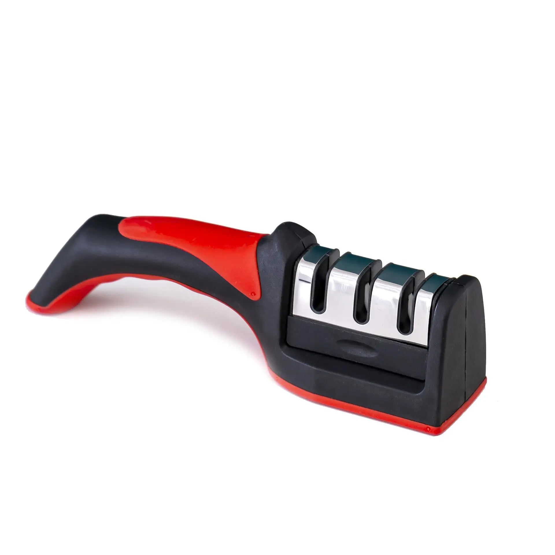 Kitchen 3/4-Segment Knife Sharpener Household Multi-Functional Hand-Held Three-Purpose Sharpening Stone for Home Kitchen Tools Qme red 3 holes 1pc