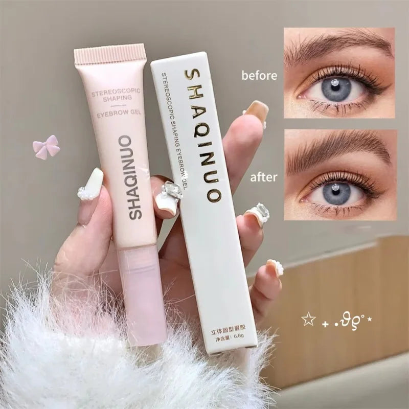 Eyebrow Gel Transparent Brows Wax Waterproof Long-lasting With 3d Brush Brow Styling Soap For Eyebrows Women's Cosmetics Qme
