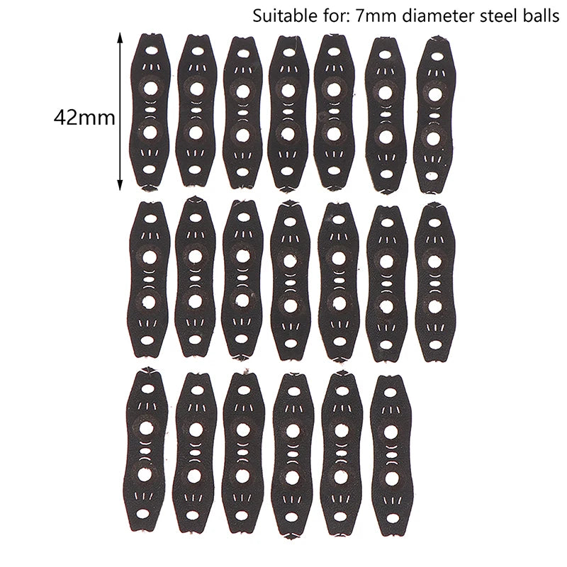 Outdoor Slingshot Accessories Steel Balls PU Leather Pouch Flat Qme A