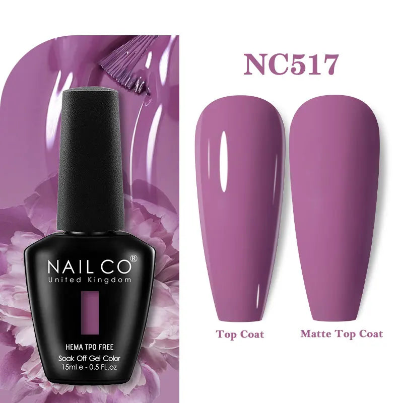 NAILCO Green Series Dark Gel Nail Polish Lasting Hybrid Base Matte