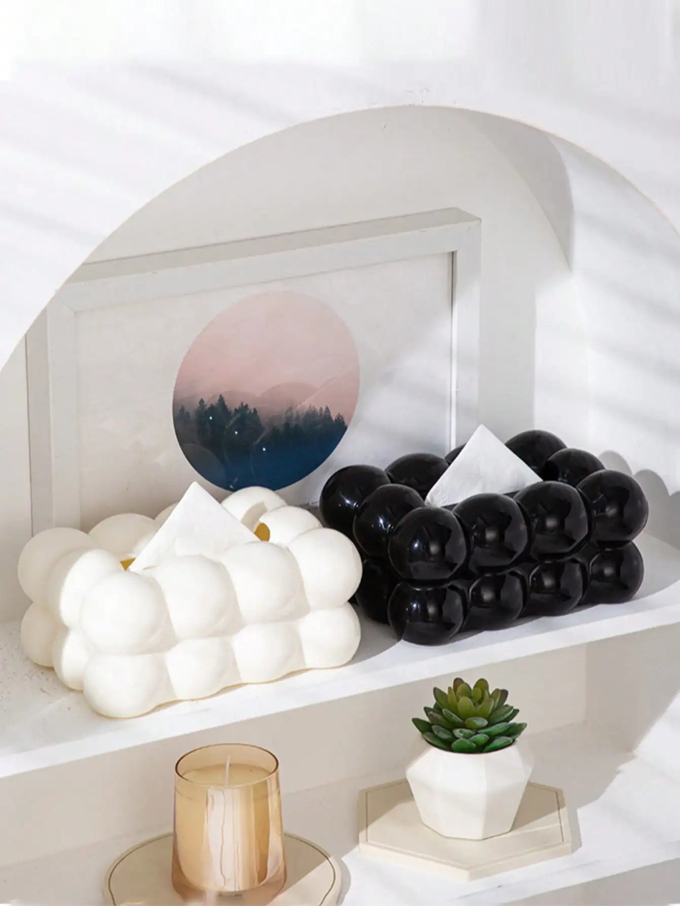 Light Luxury Value Marshmallow Tissue Box Home Living Room Storage Qme