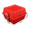 Premium Lunch Boxes With Sturdy Strap For Easy Grip Sandwiches & Burger Food Containers For Holiday Picnics Kitchen Storage Box Qme Red