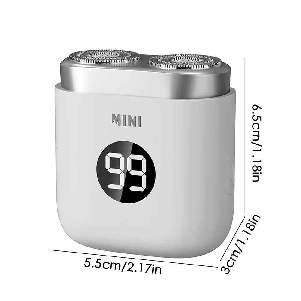 Pocket Electric Shaver Compact USB Charging Men's Beard Trimmer Qme White China Mainland