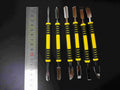 Stainless Steel Prying Opening Repair Tool Mobile Phone Notebook Dual Qme all yellow