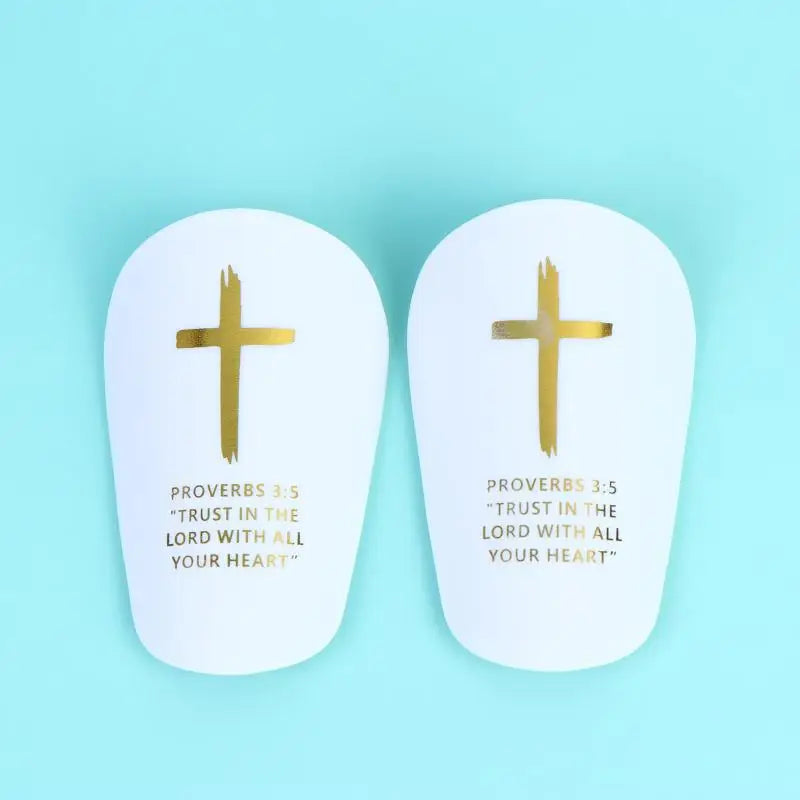 1Pair Christ Shin Guards Bibleverse Soccer Football Protective Pads Qme C 10x6cm