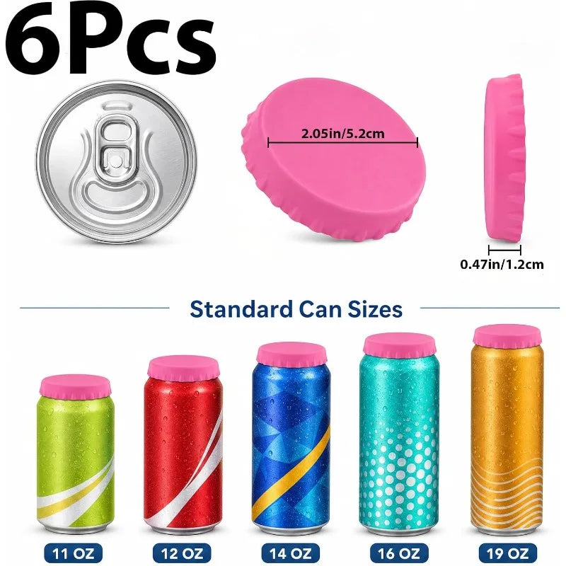 Silicone Cola Lid Leak-proof Sealed Beer Can Juice Beverage Qme
