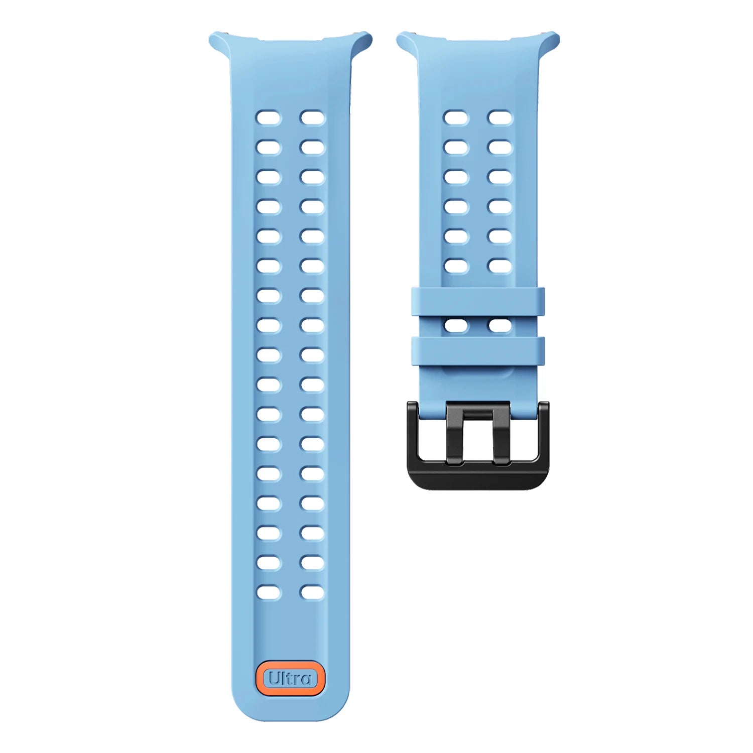 Strap for Samsung Galaxy Watch Ultra 47mm Sports Silicone Bracelet for Samsung Galaxy Watch 9 Ultra2 47mm Band Correa Qme Light Blue-B Galaxy Ultra(2024)