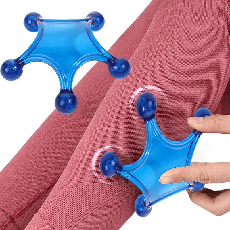 Handheld Deep Tissue Massager 5-Ball Acupressure Tool Gentle Qme