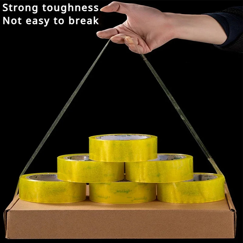 4.5CM×70M High Viscosity Clear Packing Tape - Strong Adhesive, for Carton Sealing & DIY Mounting Fixing Qme