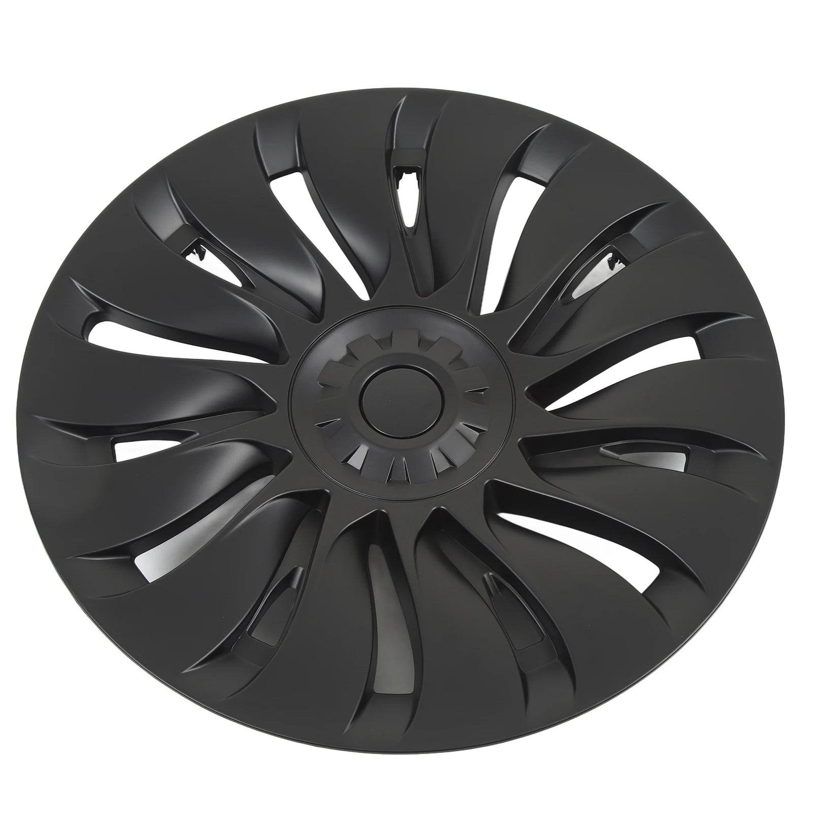 4Pcs Matte Black Symmetrical Wheel Hub 19 Inch Replacement Enhance Vehicle Appearance for Tesla Model Y 2020 to 2023 Qme