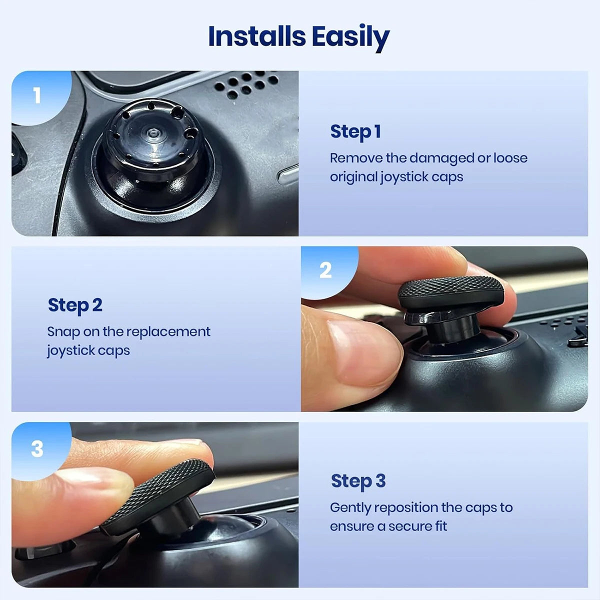 10 Silicone Thumb Grips Suitable P5 P4 Mushroom Head Repair DSE Qme