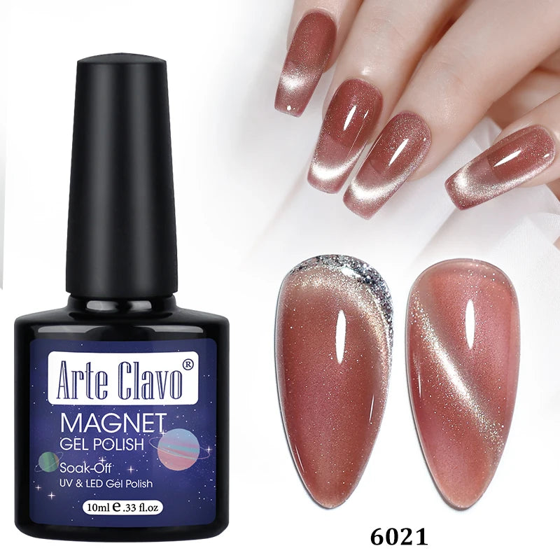Arte Clavo Shining Transparent Cat Eye Magnetic Gel Unicorn Auroras