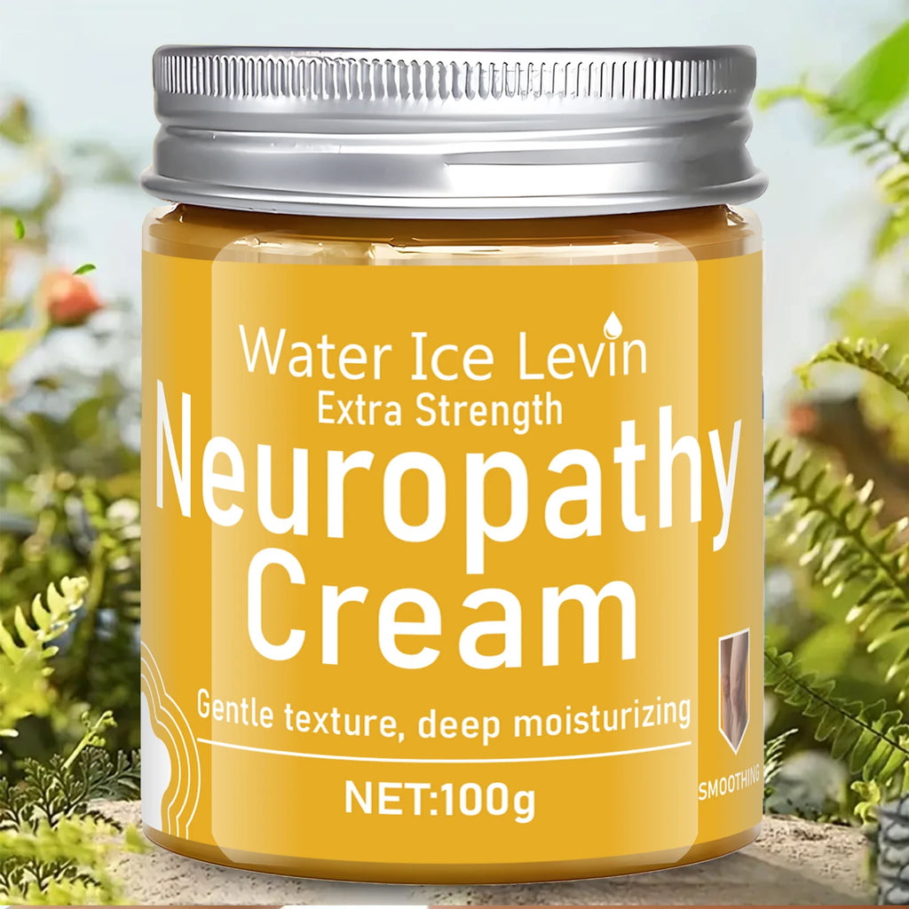 Water Ice Levin Extra Strength Neuropathy Cream. Deep-Penetrating, Gentle Moisturizer for Seniors Qme