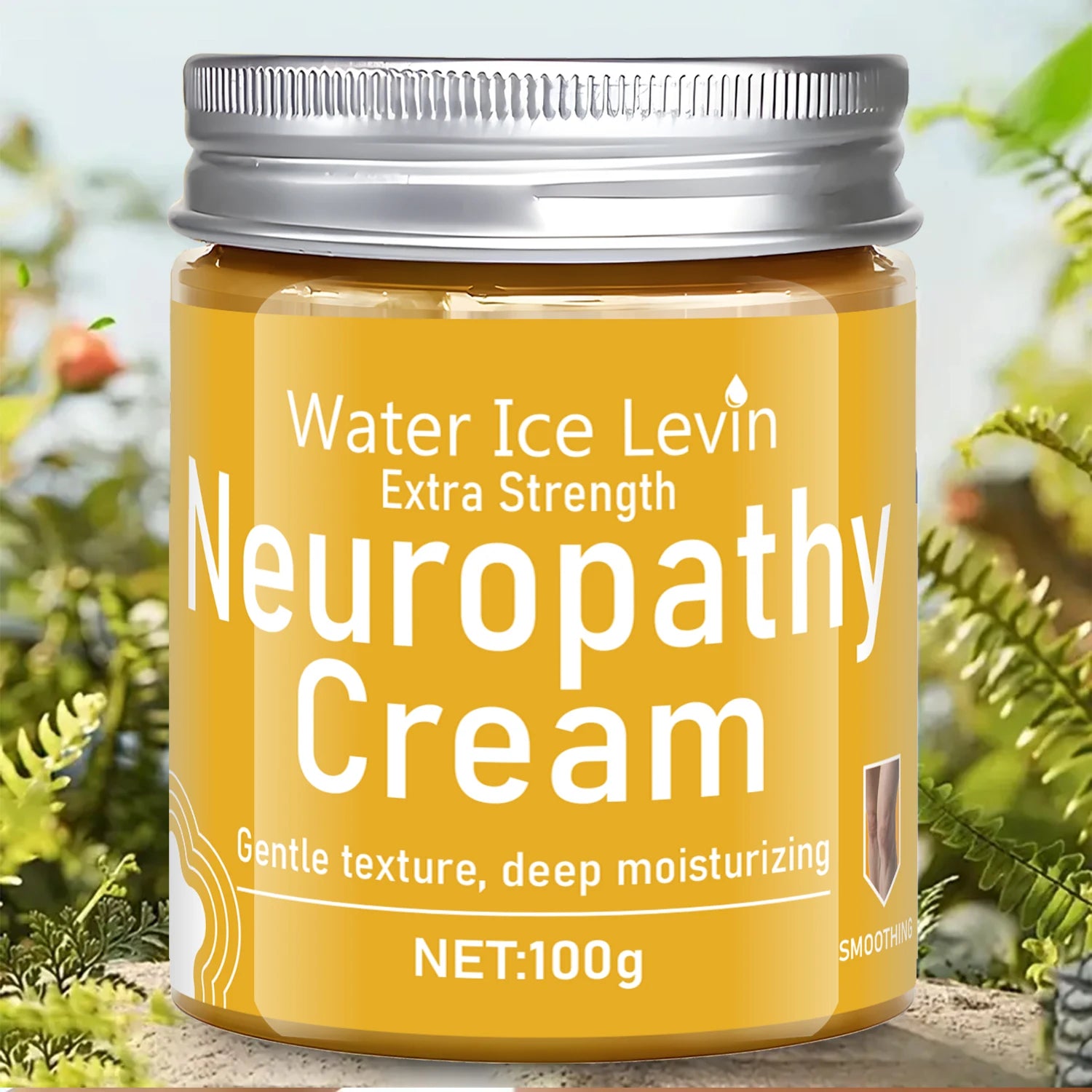 Water Ice Levin Extra Strength Neuropathy Cream. Deep-Penetrating, Gentle Moisturizer for Seniors Qme