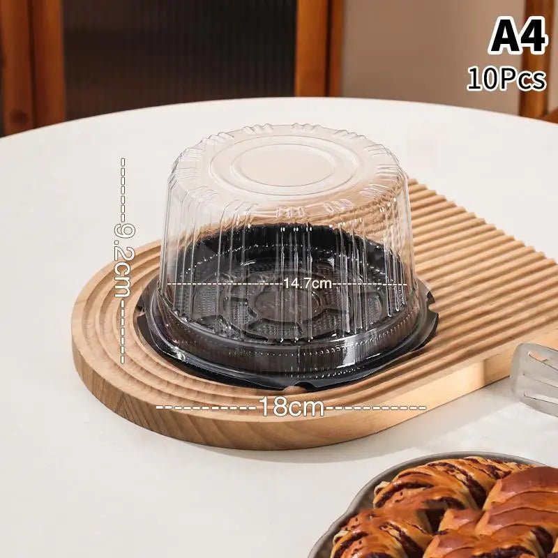 Round Shape Cheese Mousse Packing Boxes Food 4 6 8 Reusable Qme A4