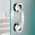 Suction Cup Door Handle No Punch Puller for Glass Sliding Door Bathroom Qme Silvery 1pc