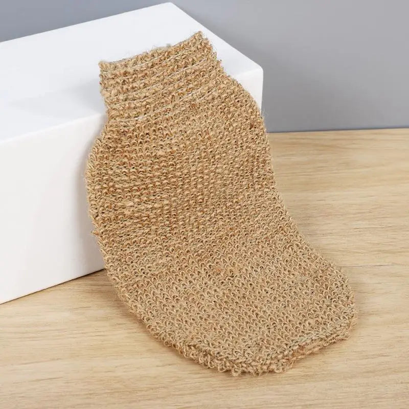 Breathable Ramie Jute Shower Towel Exfoliating Belt Back Cleansing Qme