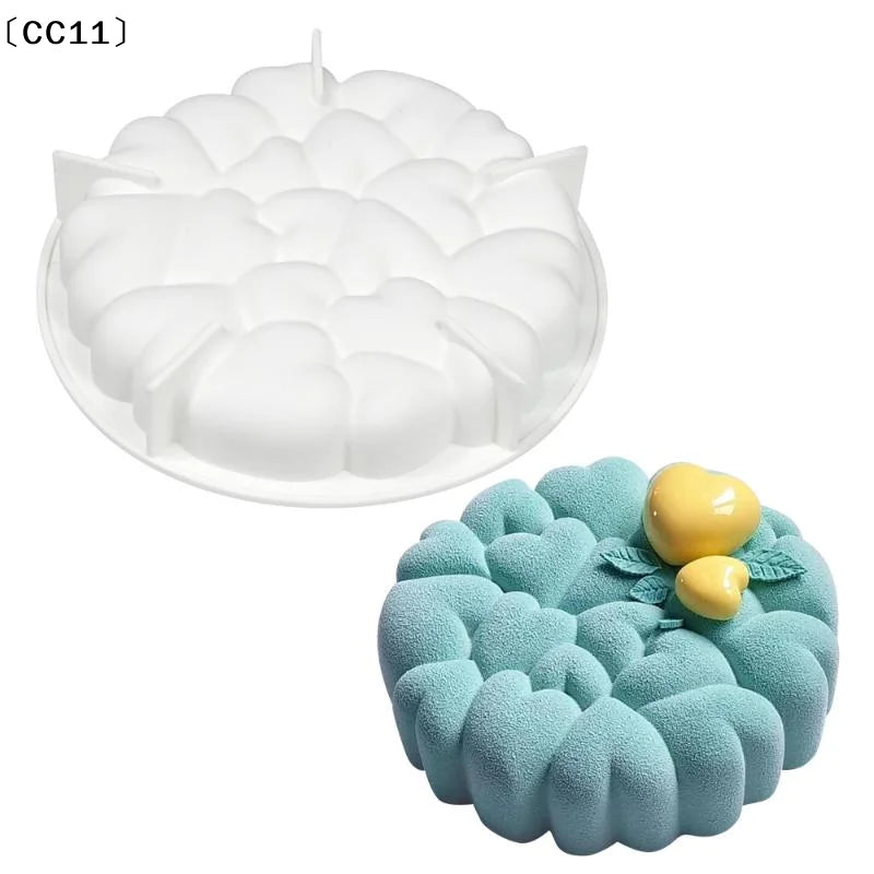 Romantic Heart Design Silicone Cake Molds Valentine's Day Mousse Mold Qme