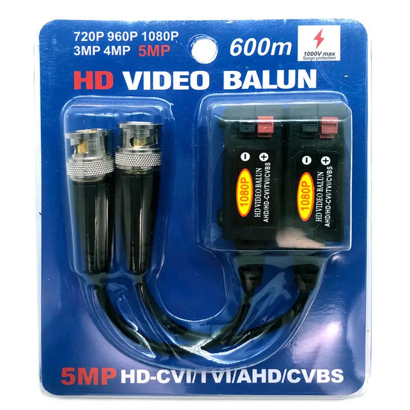 ESCAM 1 Pair 1CH Passive UTP CCTV Video Balun Transceiver For HDCVI HDTVI AHD CVBS Camera Qme 5 pairs