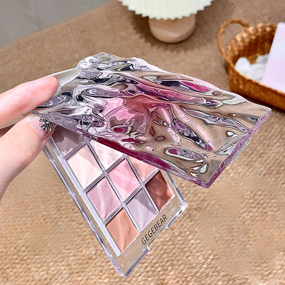 12-color Eyeshadow Palette Gege Bear Matte Pearlescent Earth Sequin Qme