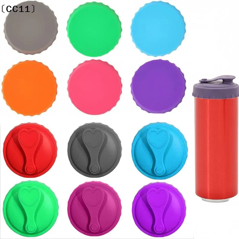 Silicone Soda Can Lid Reusable Stopper Beer Drinks Juice Standard Qme