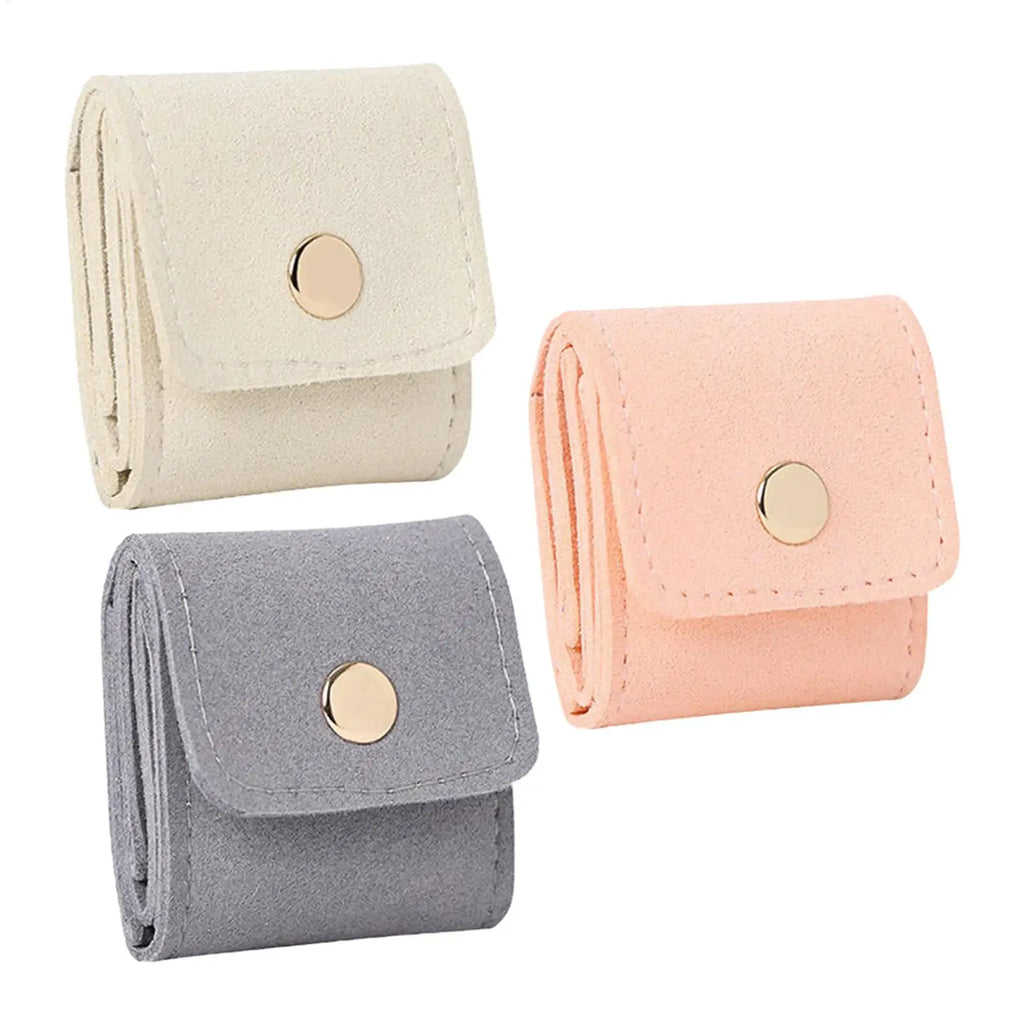 NEW 1pcs Mini Folding Jewelry Bag Earrings Jewelry Necklace Storage Bag Jewelry Boxes Portable Travel Storage Bag Packaging Box Qme