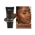 6-color Liquid Foundation Waterproof Sweat Proof Durable Fixation Qme 06 DARK BROWN