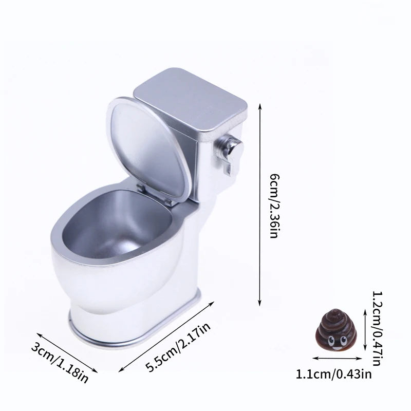1 12 Dollhouse Miniature Simulation Toilet W Poo Flushing Sound Qme