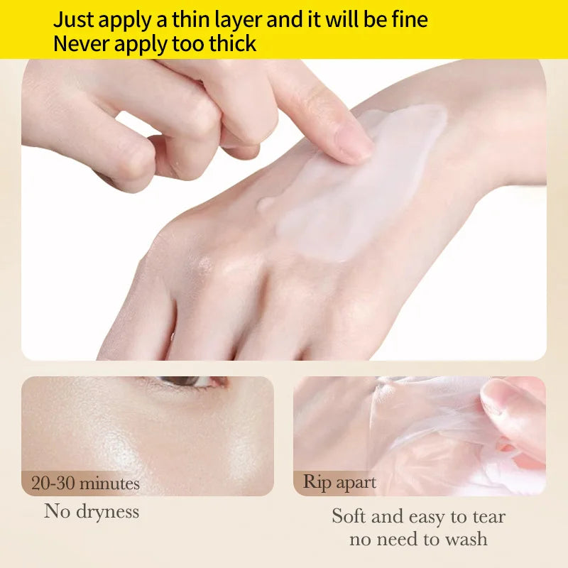 Rice Pulp Peel-off Mask Absorbs Removes Blackheads Whiteheads Qme