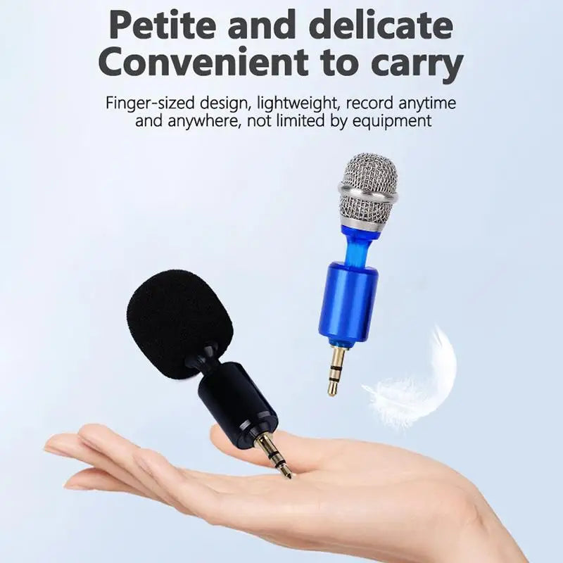 Mini Bendable Metal Recording Microphone Portable Plug Play Mic Qme