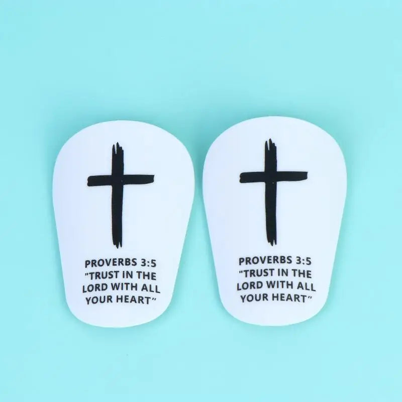 1Pair Christ Shin Guards Bibleverse Soccer Football Protective Pads Qme A 8x5cm