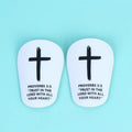1Pair Christ Shin Guards Bibleverse Soccer Football Protective Pads Qme A 8x5cm