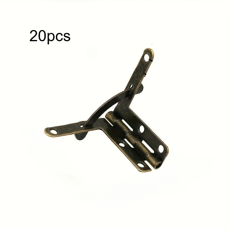 Box Support Hinges, Metal Lid Stay Hinge For Wooden Watch Box Jewelry Gift Box Lid Hold Open Support Hardware Qme 20pcs