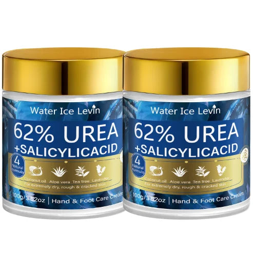 Urea & Salicylic Acid Hand & Foot Cream - Natural Formula, Moisturizing for Extremely Dry Rough Skin Qme Blue 100g