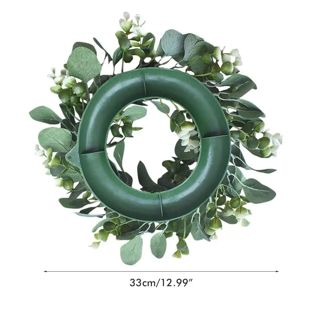 Artificial Green Wreath Wall Hanging Wreath Spring Door Decoration for Indoor Outdoor Artificial Wreath Door Decoration Qme