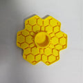 Bee Water Feeder with Perch Safe Honeybee Drinking Station for Garden Patio Beekeeping Supplies, Small-Hole Honeycomb Tray Qme Yellow