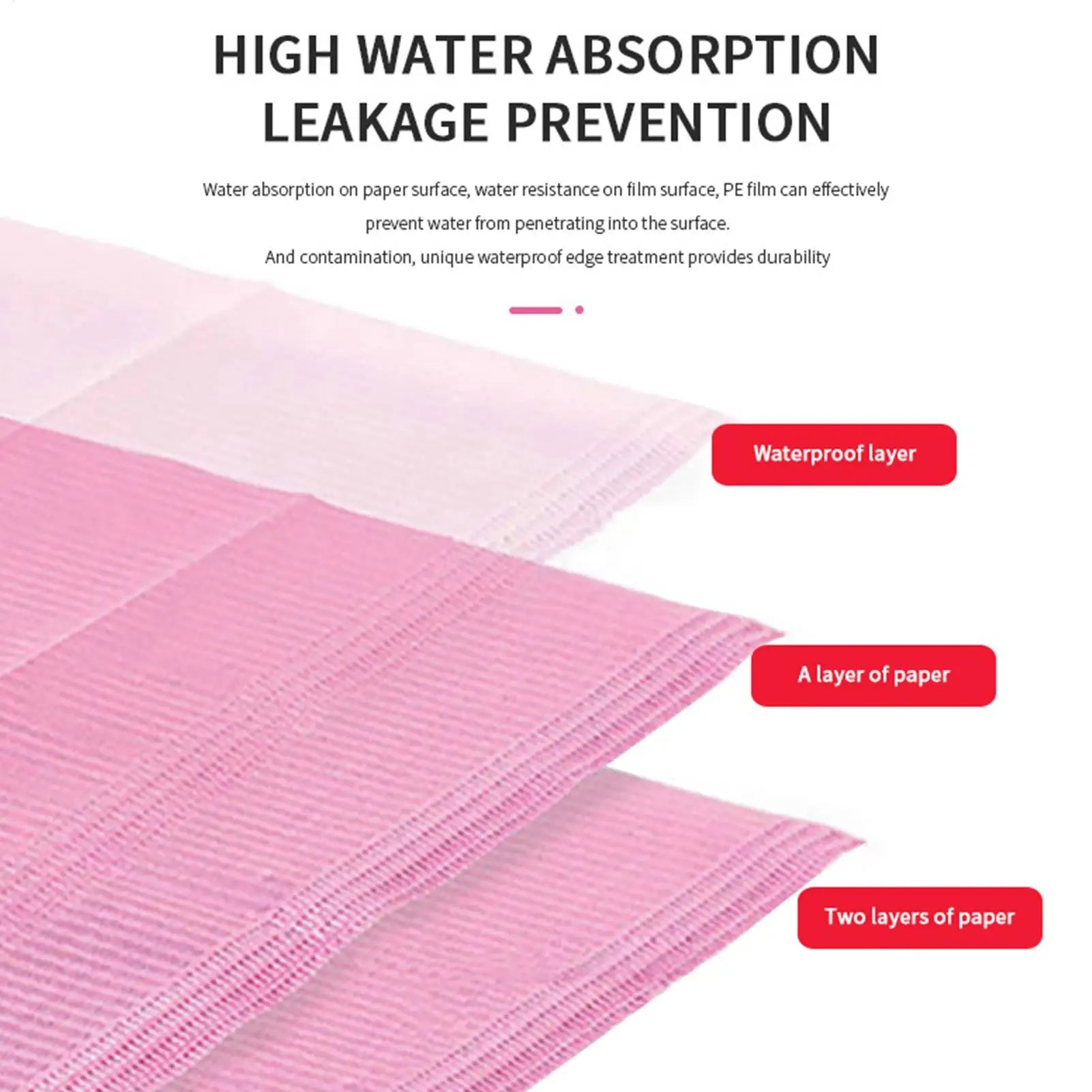 Nail Bibs 125-Piece Waterproof Salon Tray Adults Nail Towels Paper Bibs For Esthetician Patient Artist Adult Lash Manicure Qme
