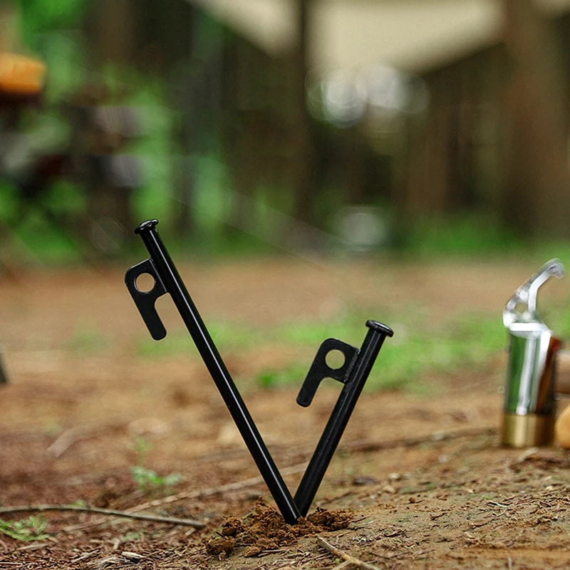20 25 30 Tent Peg Metallic Ground Nail Cast Iron Stakes Outdoor Qme