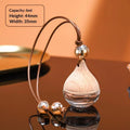 Empty Glass Essential Oil Diffuser Bottle Wooden Cap Car Hanging Qme A1