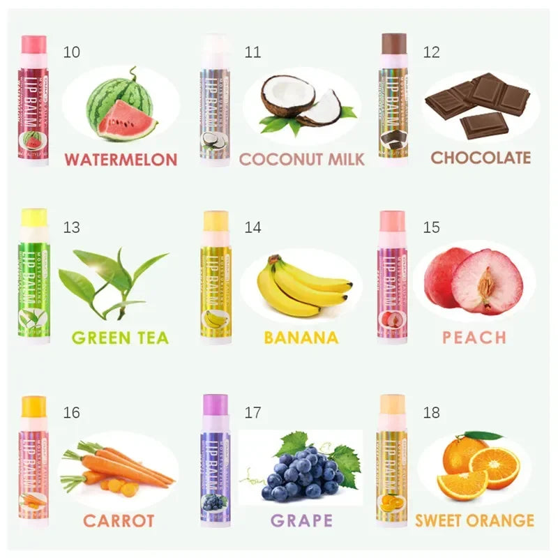 DNM 18 Colors Moisture Lip Balm Nourishes Lips Reduce Lip Lines Long-Lasting Natural Aloe Lipstick Anti Aging Lip Care Lipstick Qme