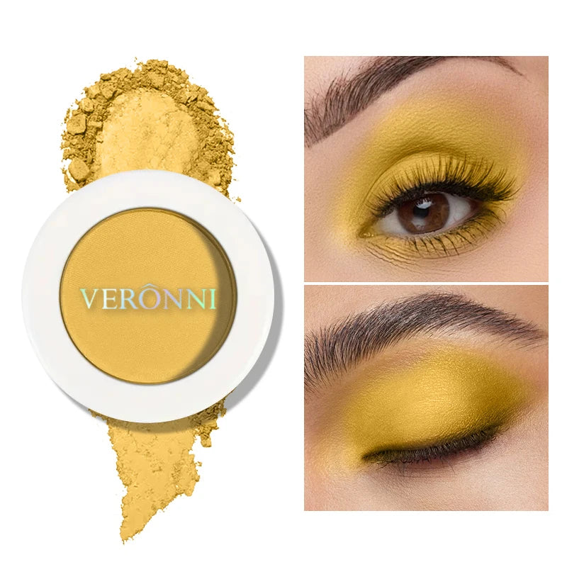 VERONNI Single Eyeshadow Matte Shimmer Glitter Pigment Waterproof Qme 110