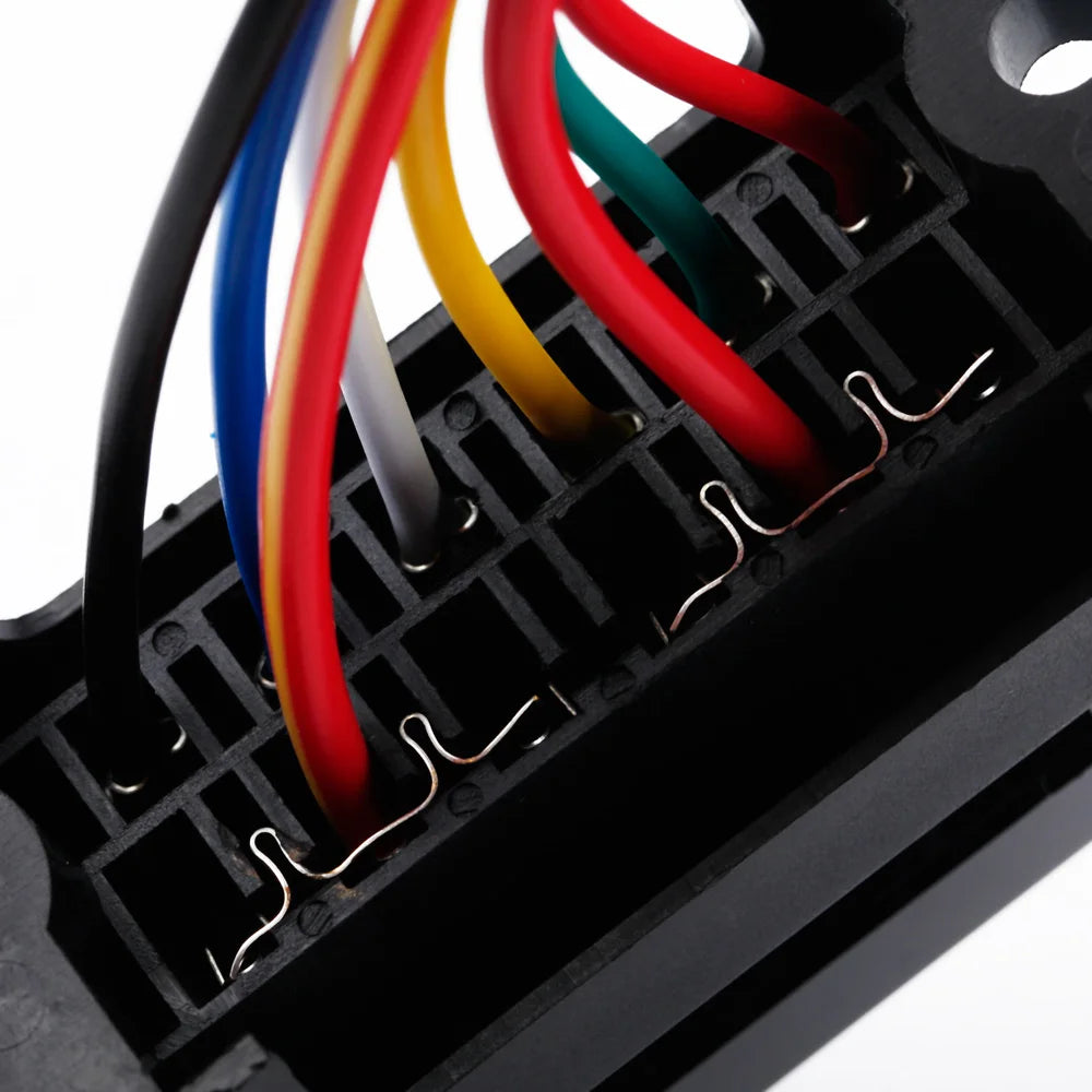6 Way DC32V Circuit Car Trailer Auto Blade Box Block Holder ATC ATO 2-input 6-ouput Wire Automotive Block Holder Qme