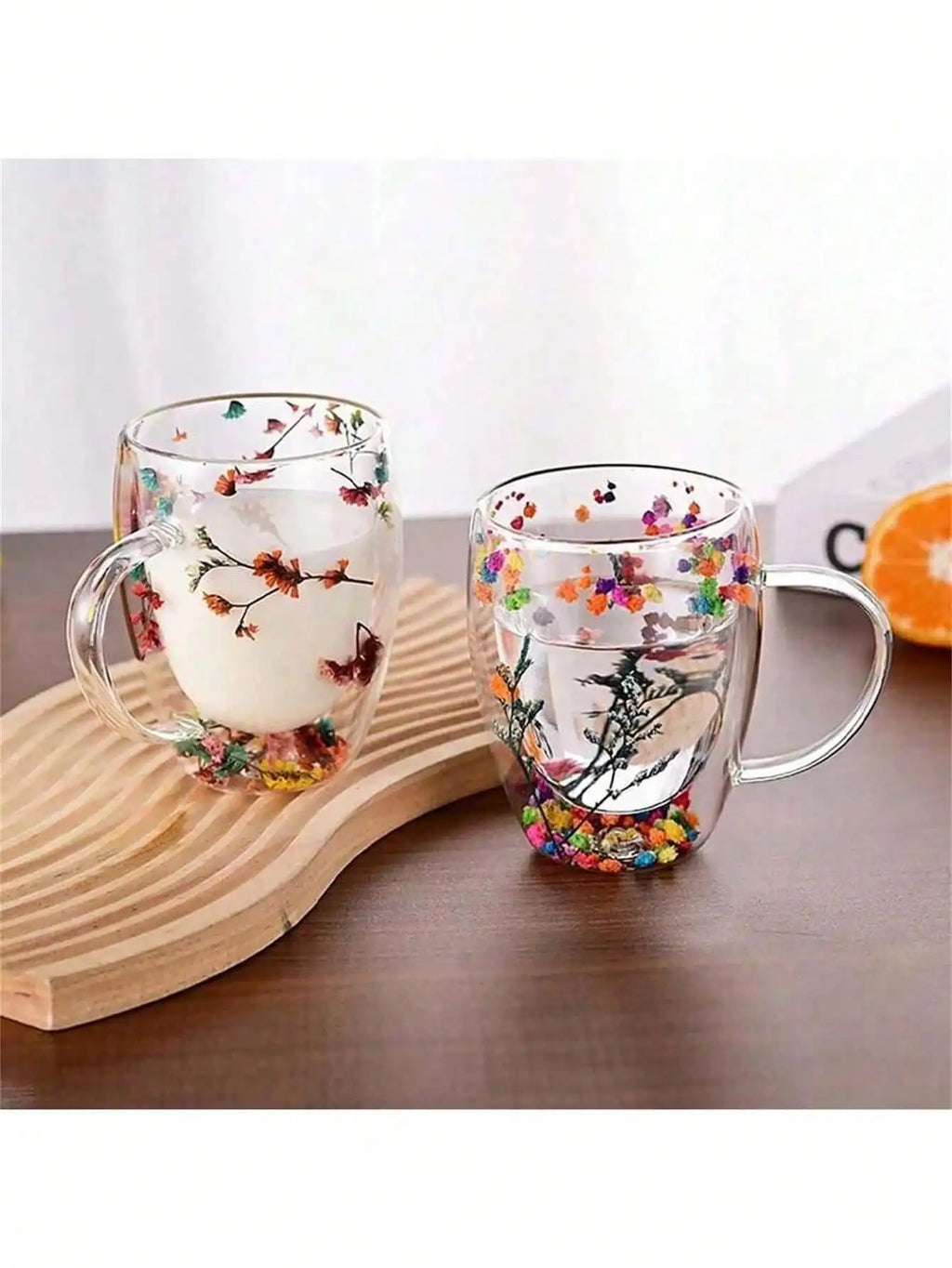 Double-layer Heat-resistant Glass Coffee Cup Beautiful Choice Made Qme